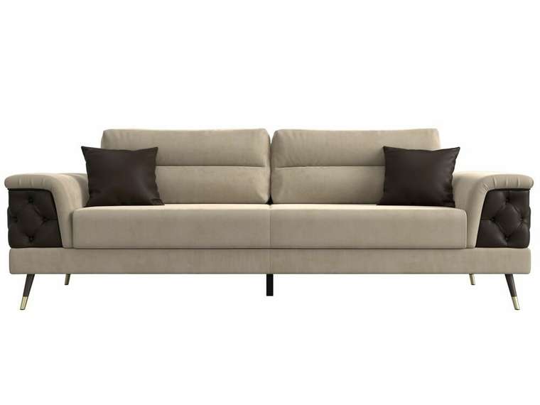  Прямой диван-кровать Лига 023 бежевого цвета