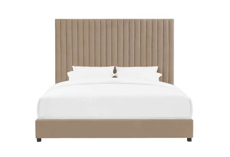 Кровать Марчелла бежевого цвета 160х200