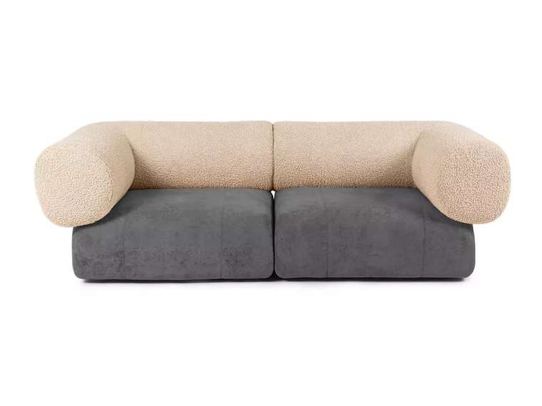 Модульный диван Trevi серо-бежевого цвета