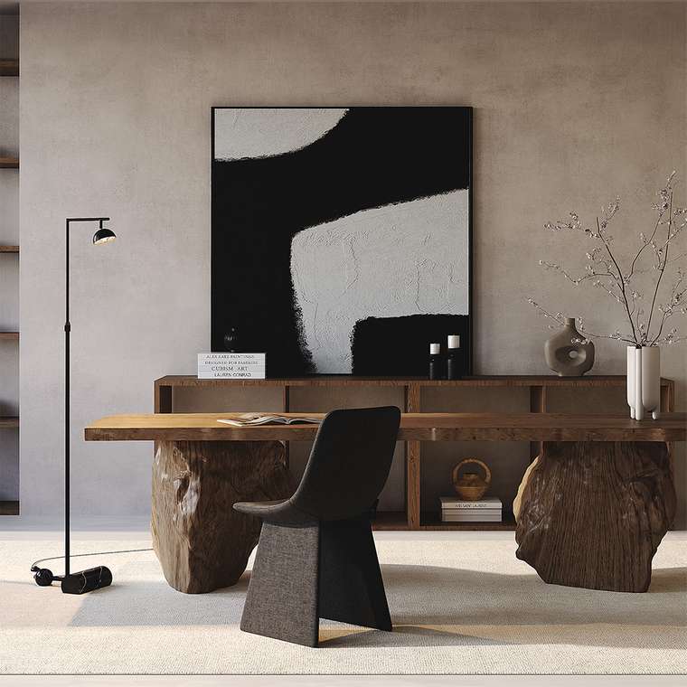 Напольный светильник (торшер) Maytoni MOD372FL-L10B3K Pikant Modern