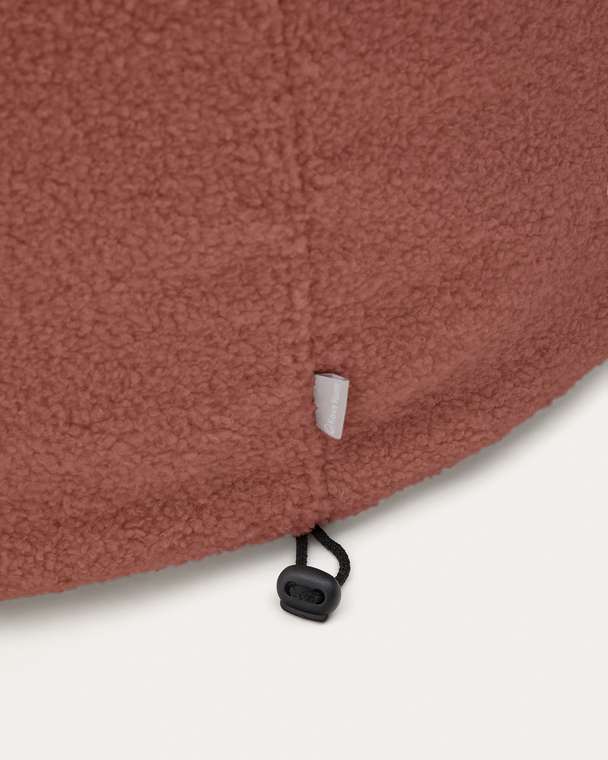 Чехол на пуф Kaeli 60 терракотового цвета