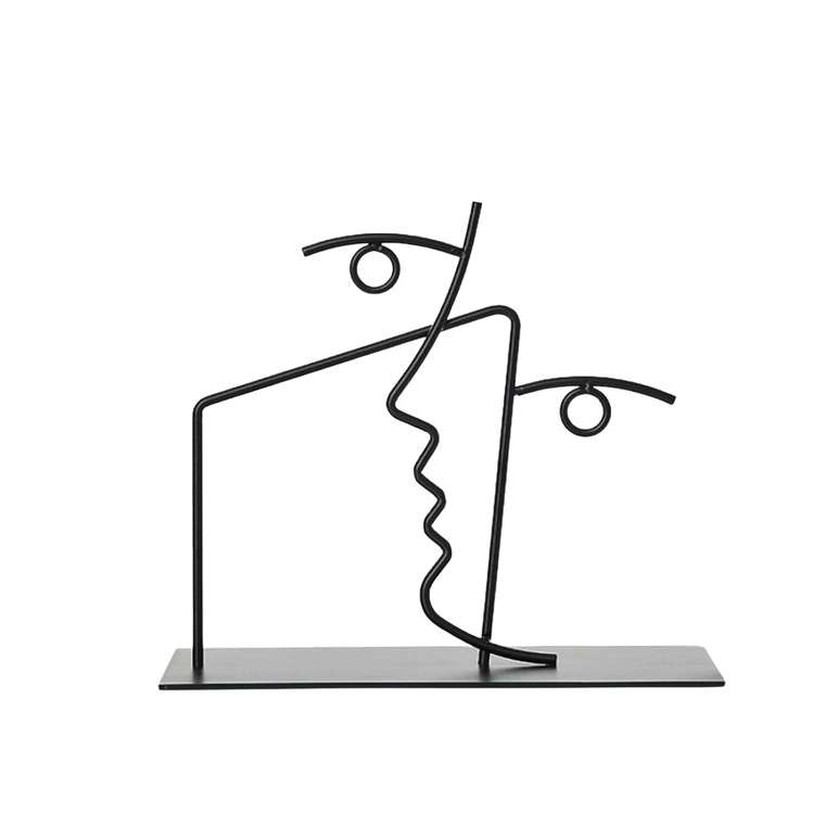 Статуэтка Wire Sculpture Gemini черного цвета