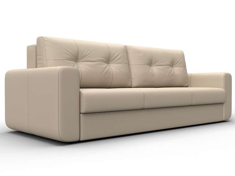 Диван-кровать Лига 031 бежевого цвета (экокожа)