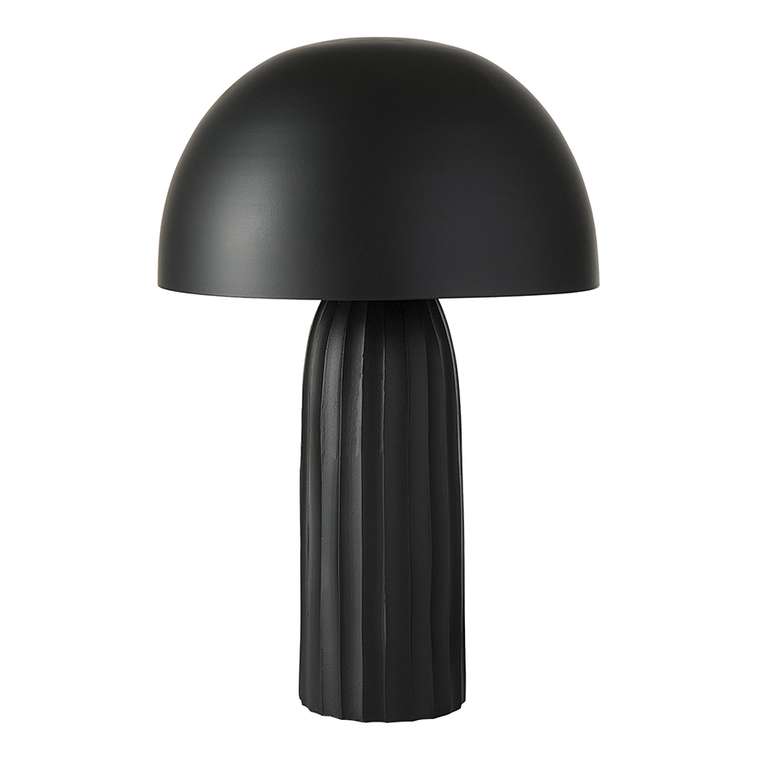 Лампа настольная Texture Sleek черного цвета