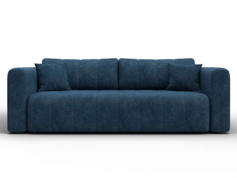 Диван-кровать Лига-062 синего цвета 