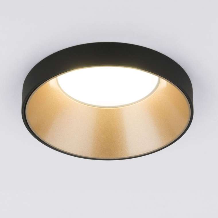 Встраиваемый точечный светильник 112 MR16 золото/черный Discus