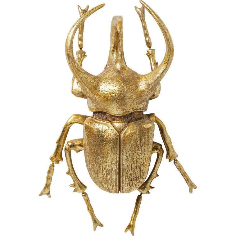 Украшение настенное Beetle золотого цвета