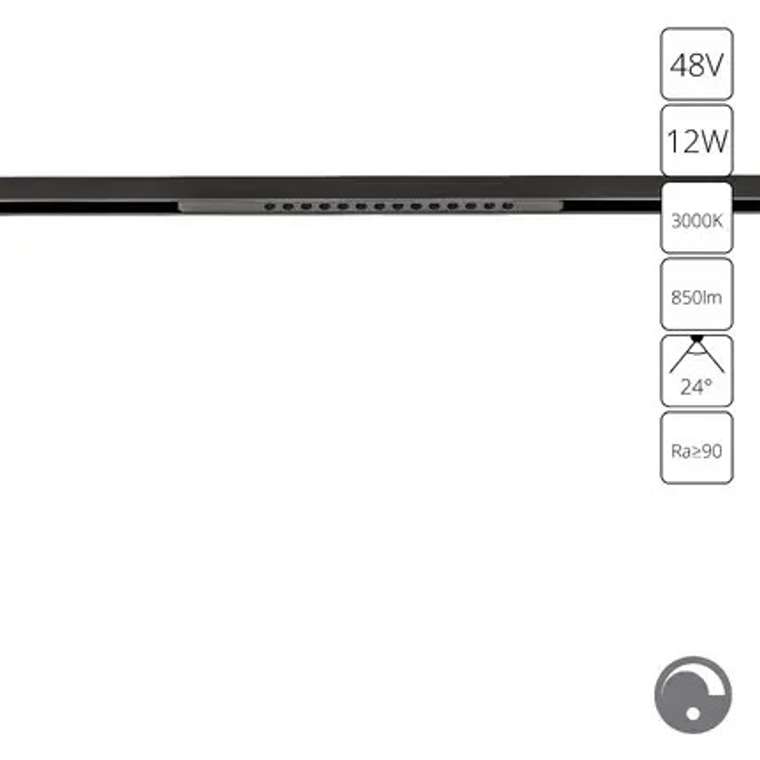 Магнитный трековый светильник Arte Lamp OPTIMA 0.1-10V A7496PL-1BK