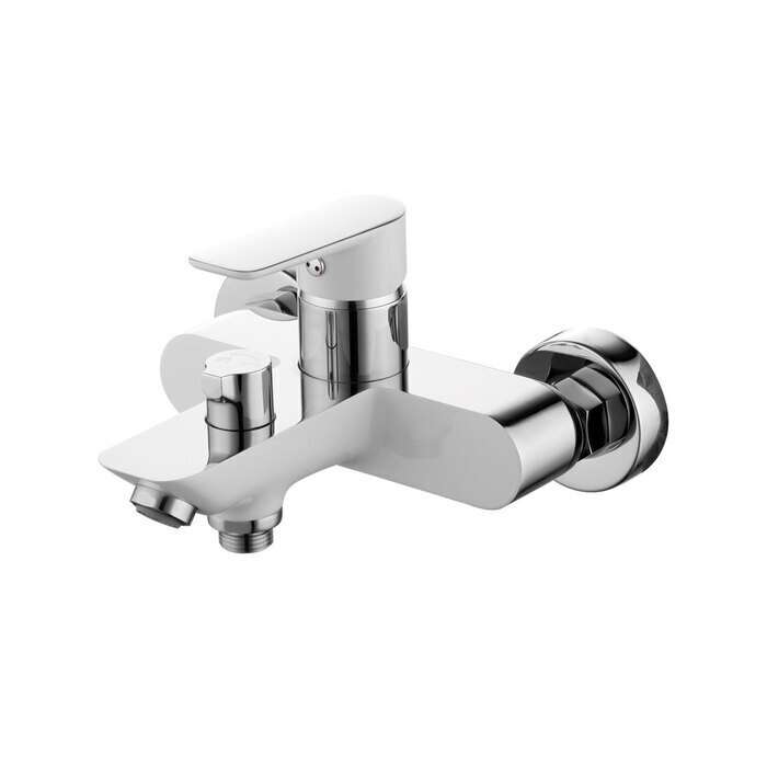 Смеситель для ванны IDDIS Cloud бело-серого цвета