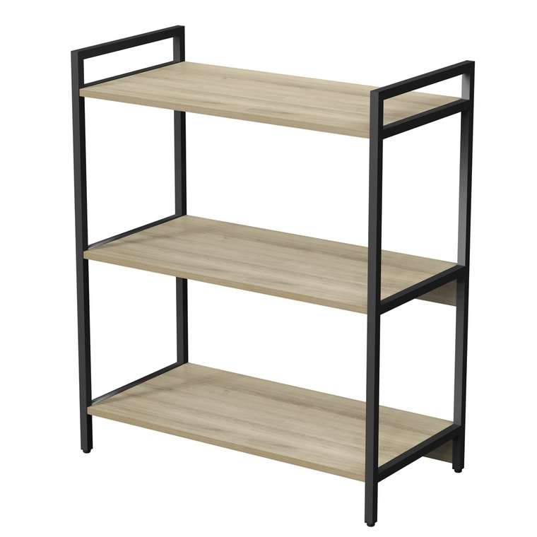 Стеллаж 10СС.3.800 средний 3 полки бежевого цвета