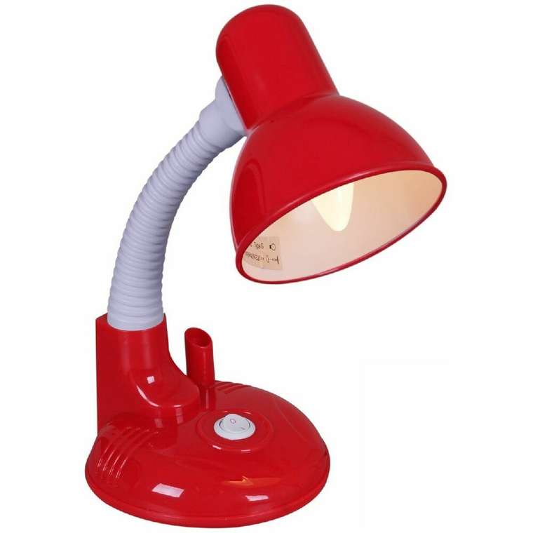 Настольная лампа 02317-0.7-01 RD (пластик, цвет красный)