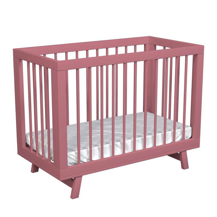 Кроватка для новорожденного Lilla Aria 60х120 розового цвета