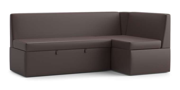 Угловой диван Нарва Pegas темно-коричневого цвета