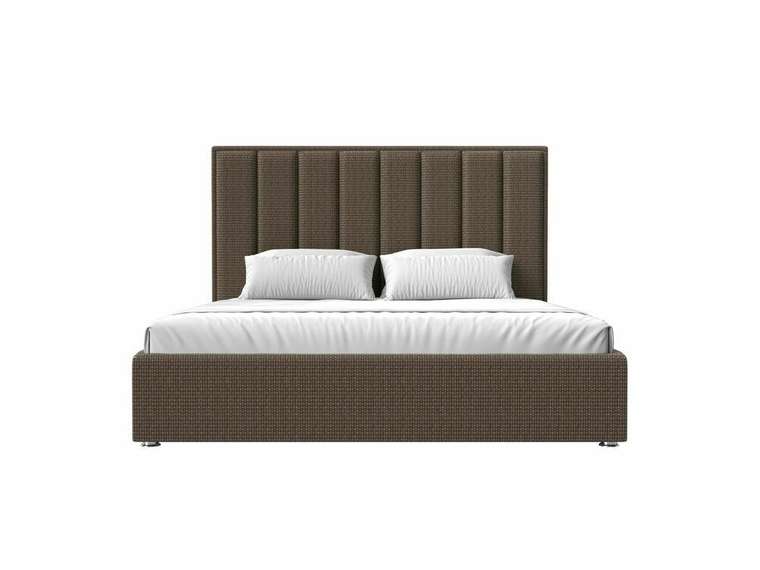 Кровать Афродита 180х200 бежево-коричневого цвета с подъемным механизмом