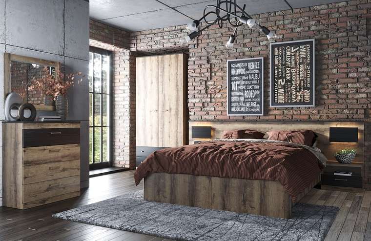 Кровать Jagger 160х200 коричневого цвета с подъемным механизмом