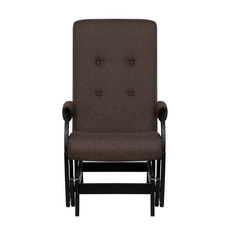 Кресло-маятник Тея темно-коричневого цвета 