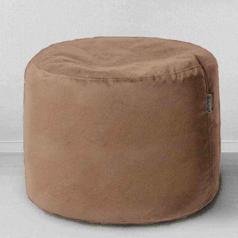 Пуфик Цилиндр шоколадного цвета