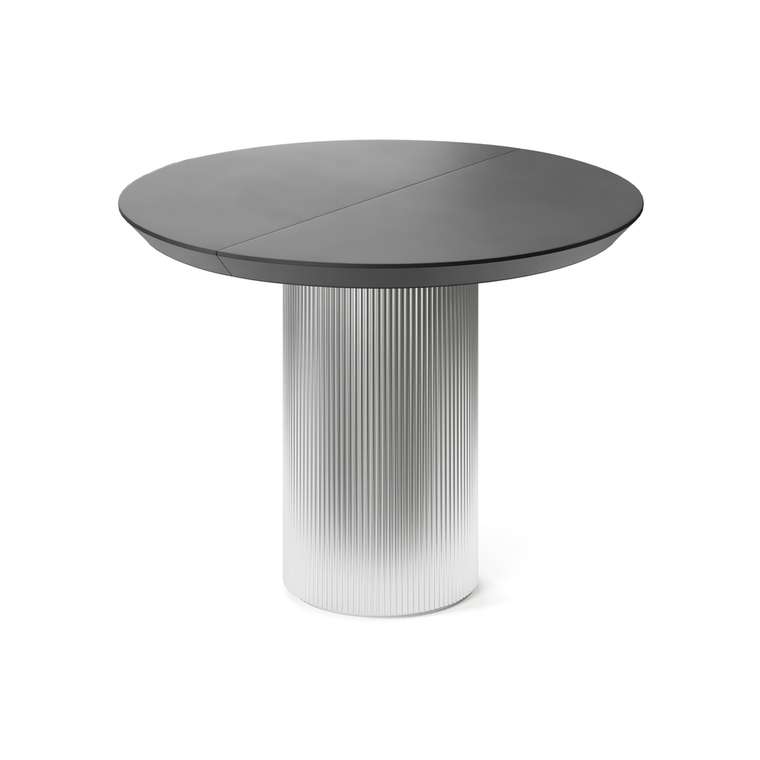 Обеденный стол раздвижной Вега L на серебряном основании