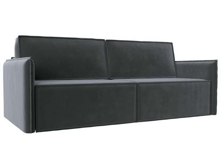 Прямой диван-кровать Либерти серого цвета