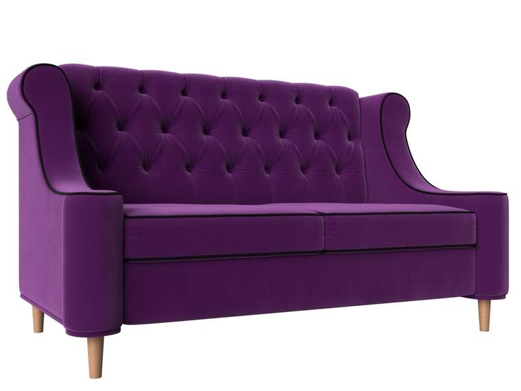 Прямой диван Бронкс фиолетового цвета