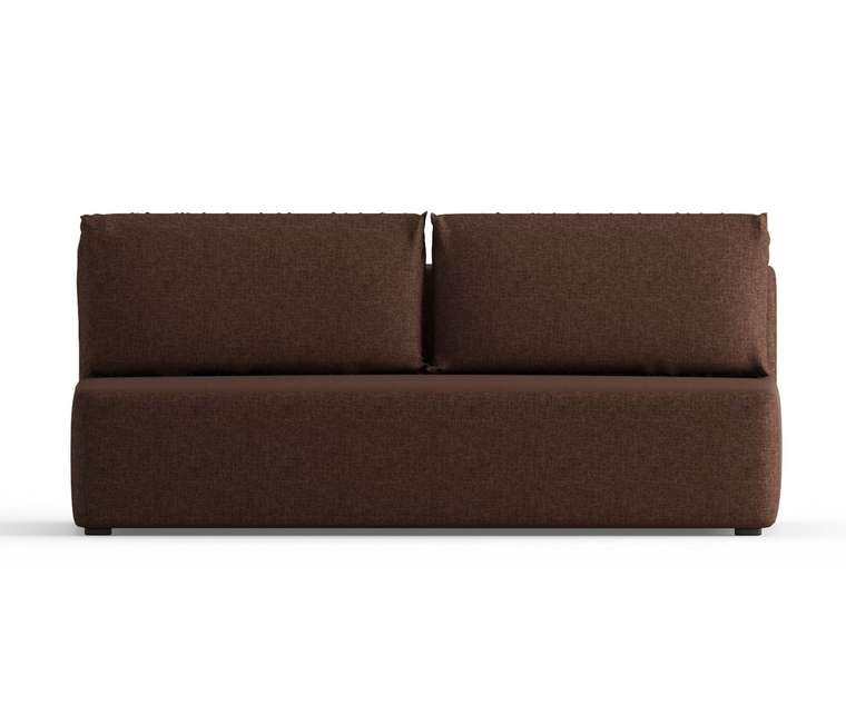Диван-кровать из велюра Daimond темно-коричневого цвета