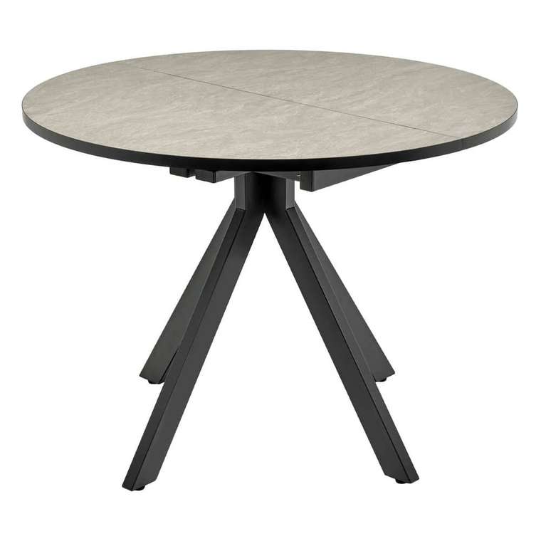 Раздвижной обеденный стол Rudolf серого цвета