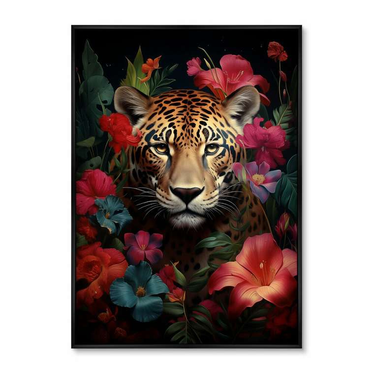 Репродукция картины The Flower Cat, 2024г.