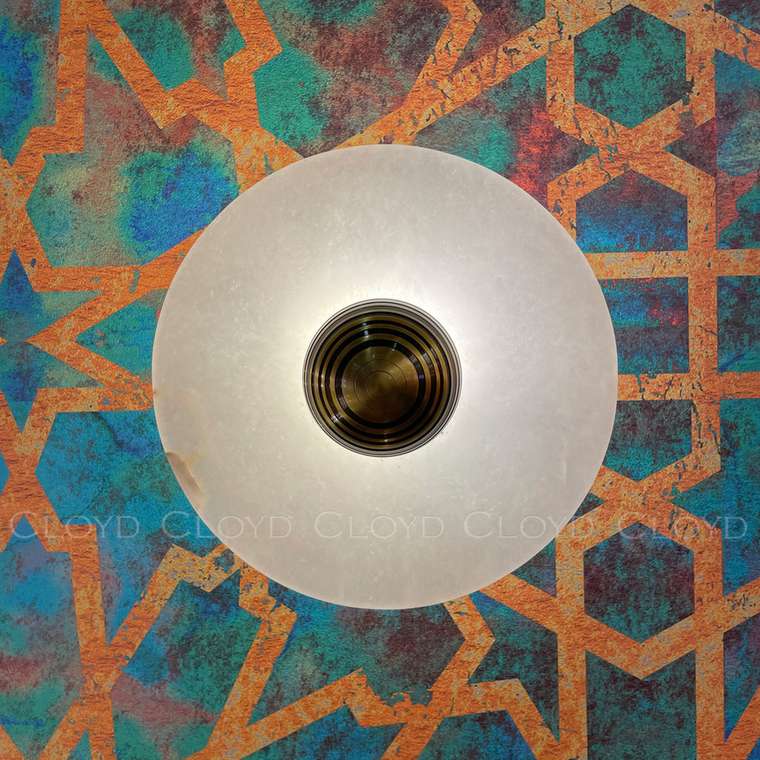 Бра Cloyd AXIOM-A W1 / ?20 см - алебастр - латунь