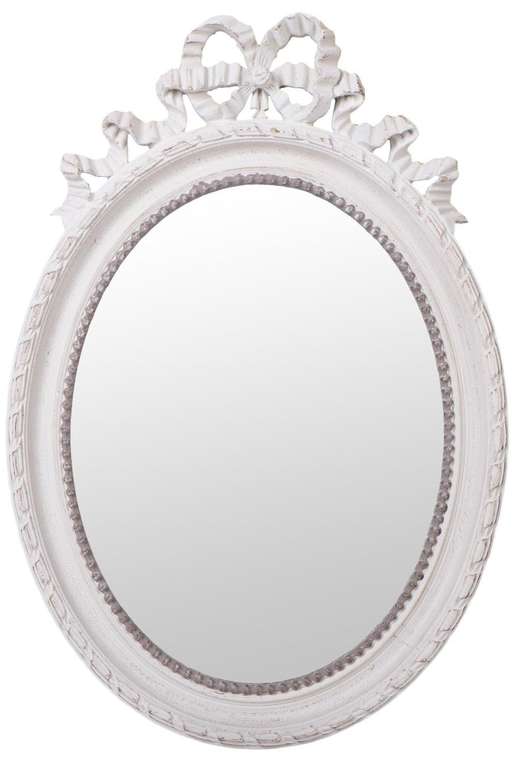 Зеркало настенное Шарм белого цвета