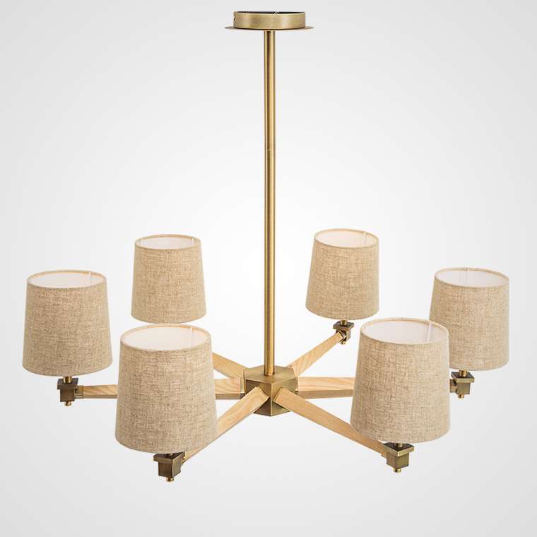 Люстра Jorgenson D85 Beige/Light wood