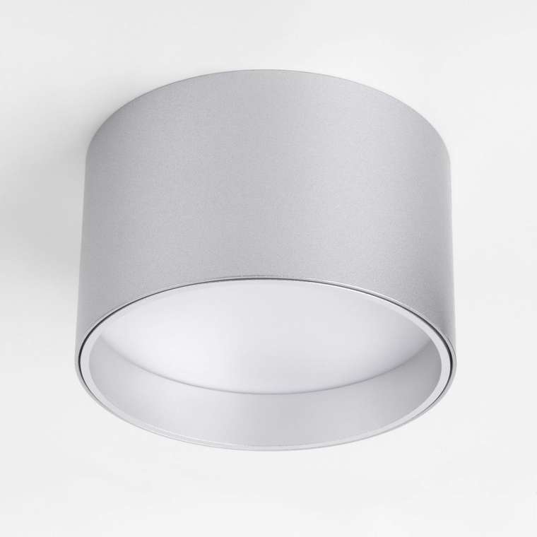 Накладной светодиодный светильник серебро 25123/LED Banti
