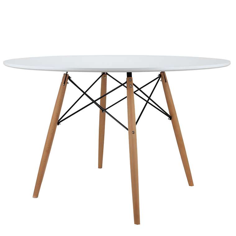 Обеденный стол Eames белого цвета