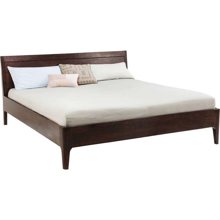 Кровать Brooklyn Walnut 160х200 коричневого цвета