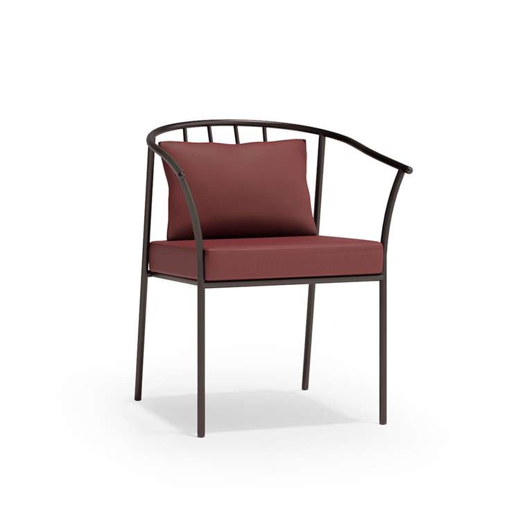 Кресло обеденное Киото бордового цвета