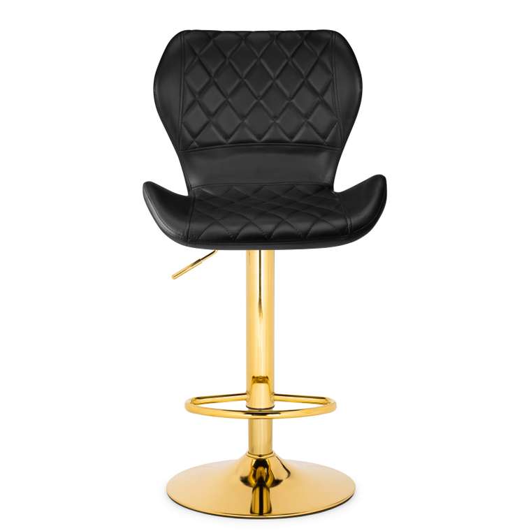 Барный стул Porch черно-золотого цвета