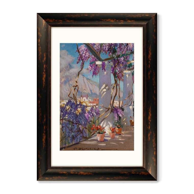 Набор из двух репродукций картин Veranda in Capri 1902 г.