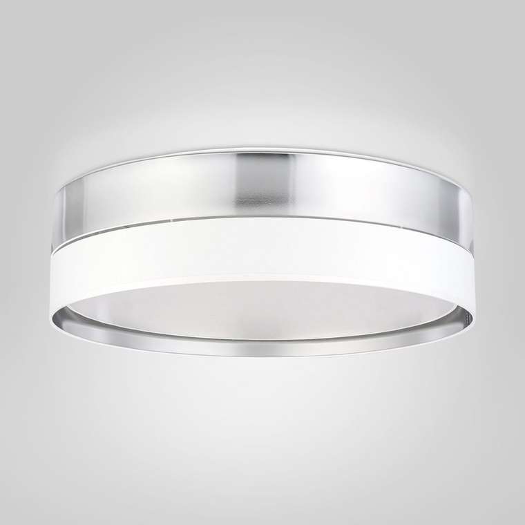 Потолочный светильник Hilton Silver бело-серебряного цвета