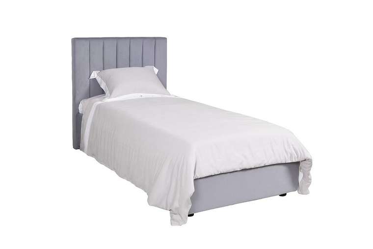 Кровать Andrea 90х200 серо-голубого цвета без подъемного механизма