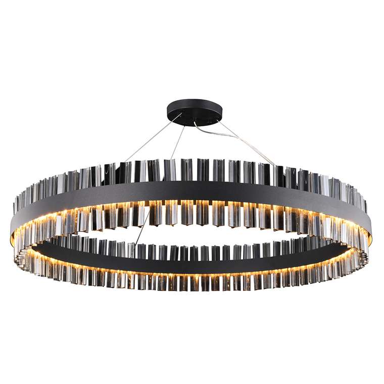 подвесная люстра Marquis черный металл, стекло LED*54W, 4320LM, 4000K, included