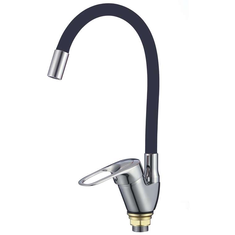 Смеситель для кухни с гибким изливом Fmark FM4104-01, хром
