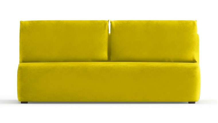 Прямой диван-кровать Кубо желтого цвета