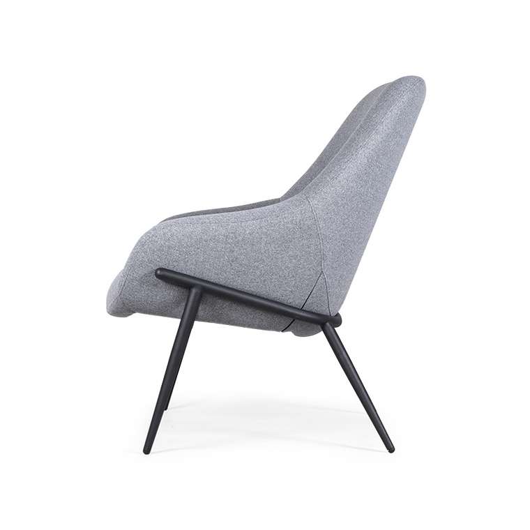 Кресло Сanula серого цвета с обивкой из текстиля