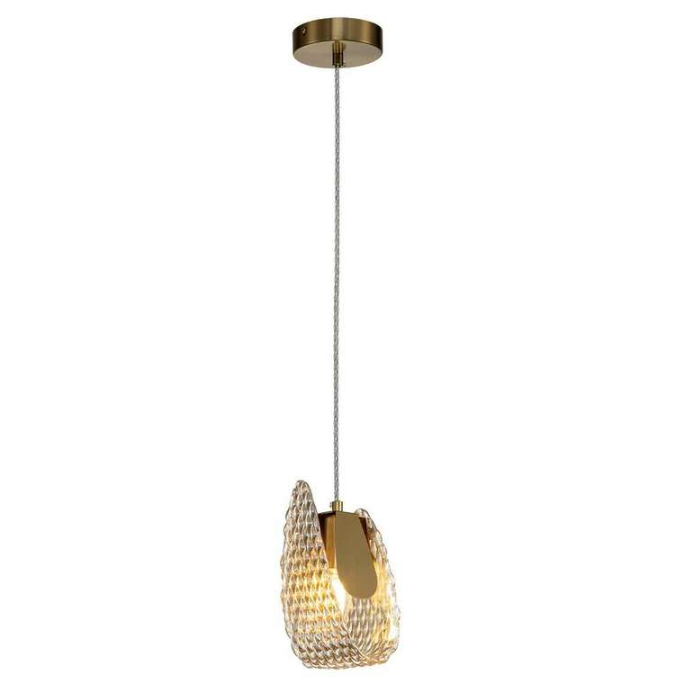 Подвесной светильник Fless бронзово-янтарного цвета