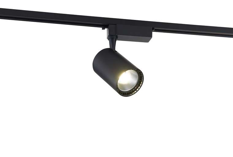 Трековый светильник светодиодный Odet черного цвета