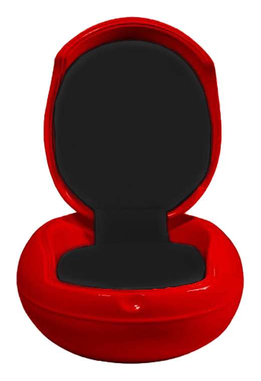  Кресло Garden Egg Chair Красно-черное