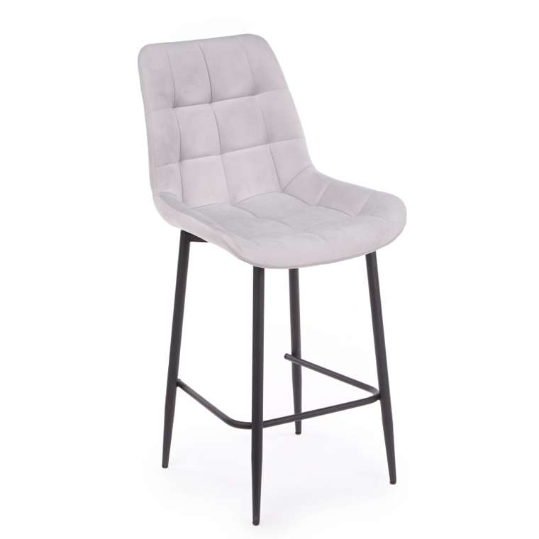 Барный стул Челси светло-серого цвета
