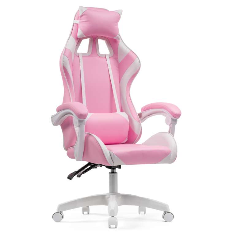 Компьютерное кресло Rodas бело-розового цвета