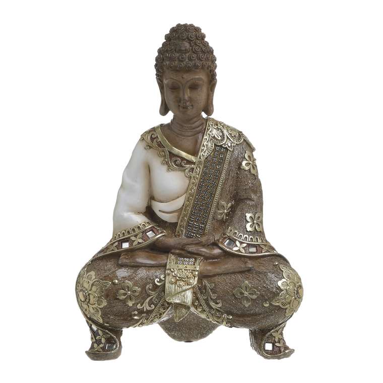 Декор настольный Buddha коричнево-золотого цвета