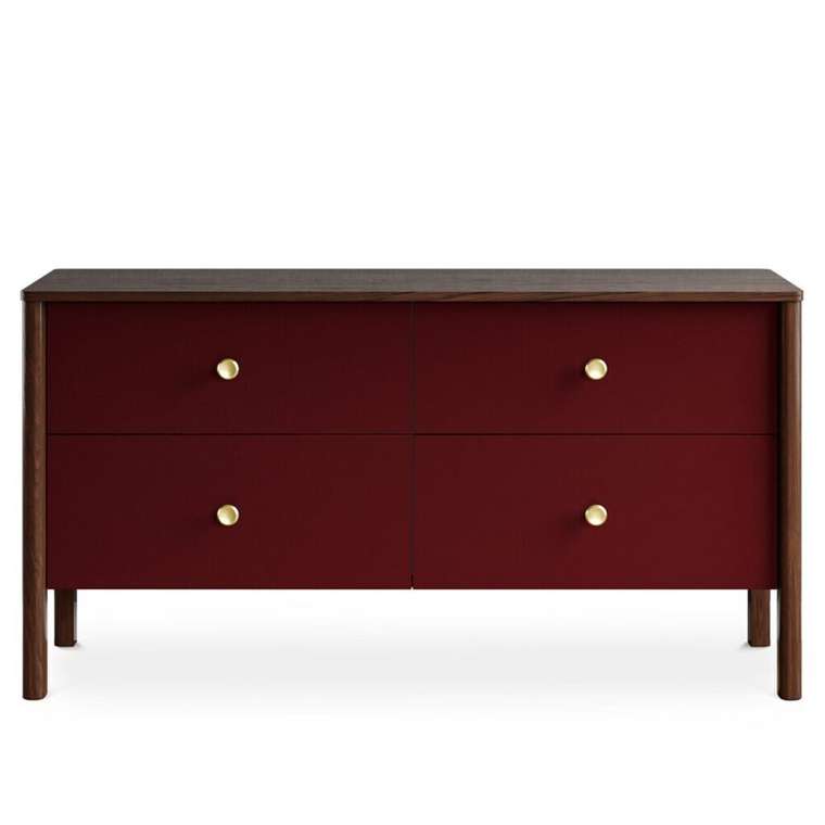 Комод Bergen BG003 бордового цвета
