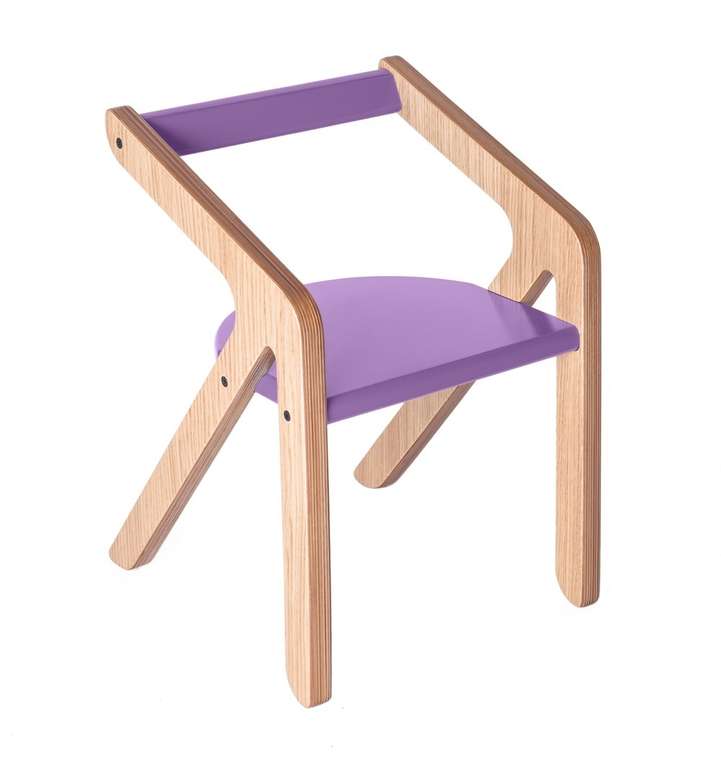 Стул MOONK "Malevich" M фиолетовый 4-8 лет